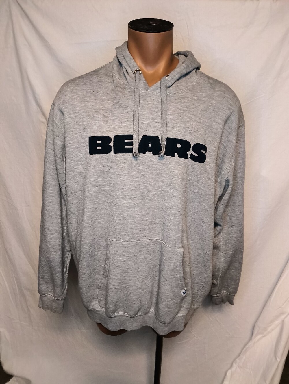 NFL Grey 'BEARS' Hooded Pullover Sweatshirt XL